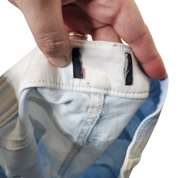 Raffaello Rossi Light Blue‎ Candy Jogger Pants  Jeans Mid-Rise Button Closure 29 - Picture 9 of 11